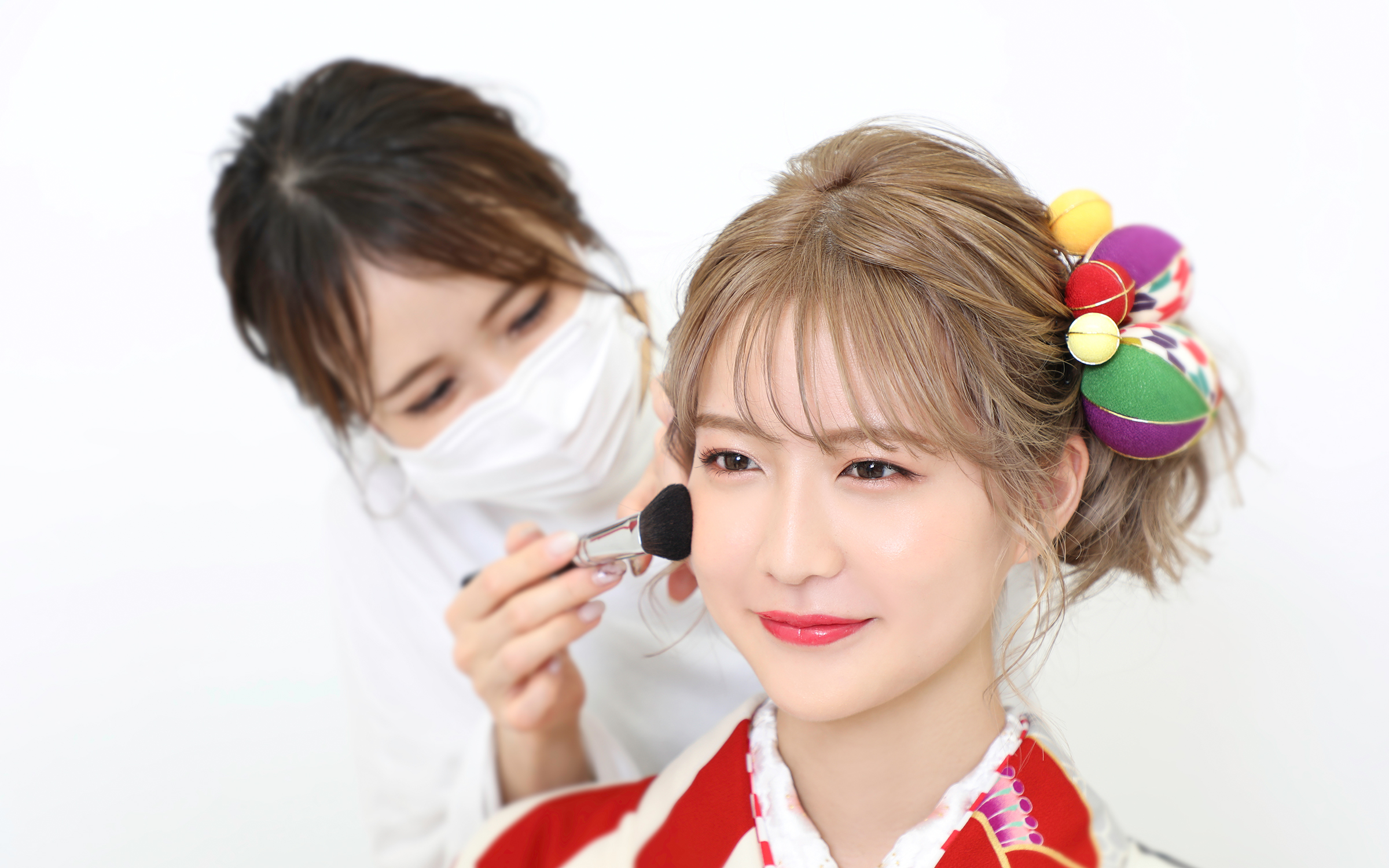 成人式当日のヘアメイク＆着付け 無料サービス